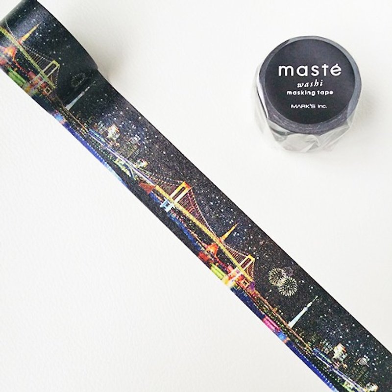 masteと紙テープマルチ。日本【東京の夜（MST-MKT81-A）] - マスキングテープ - 紙 ブラック