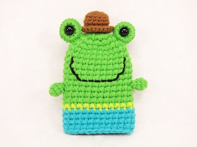 紳士蛙-鑰匙套-鑰匙包 - 鑰匙圈/鑰匙包 - 壓克力 綠色