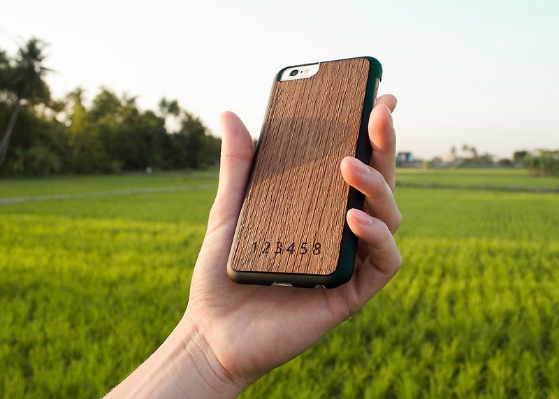 ETEAQ 老柚木 iPhone 手機殼 - 手機殼/手機套 - 木頭 咖啡色