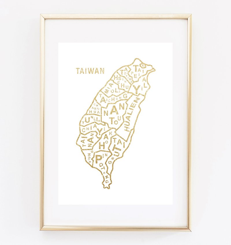 Taiwan customizable posters - Wall Décor - Paper White
