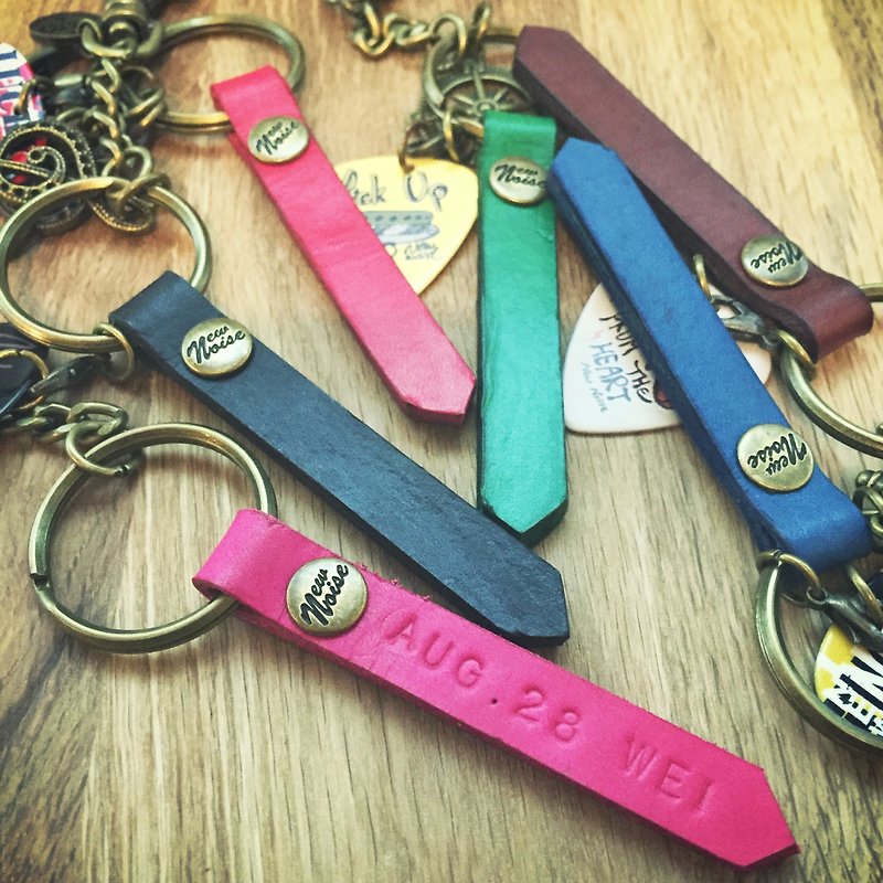 NEW NOISE- HOLD 長條皮革鑰匙圈／吊飾二用 - 鑰匙圈/鑰匙包 - 真皮 多色