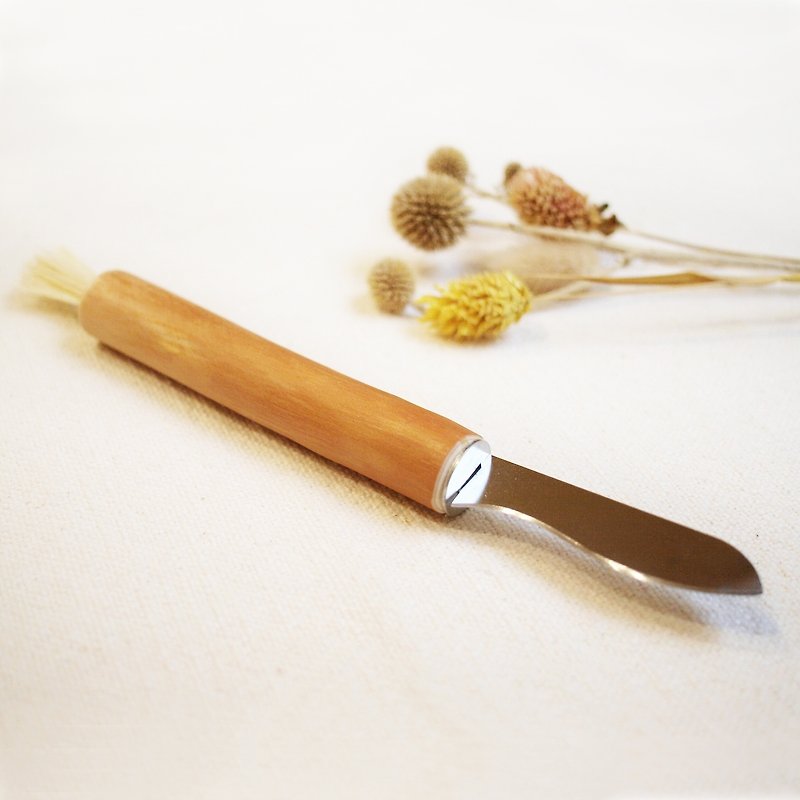 Finland VJ Wooden handmade wooden mushroom knife - ช้อนส้อม - ไม้ สีนำ้ตาล