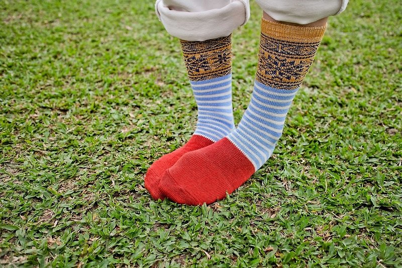 【2色】冬季戀歌！ // 白雪戀人細織棉襪子 :::DAWN' make up your feet ::: - Socks - Cotton & Hemp Pink