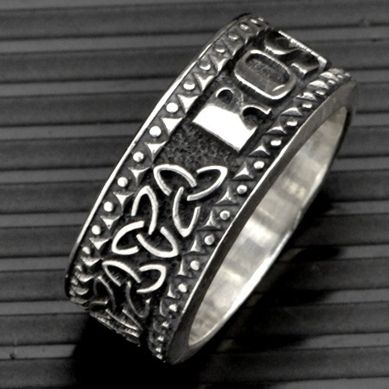 Customized .925 Sterling Silver Jewelry RCP00004-Weaving Flower Name Ring - General Rings - Other Metals 