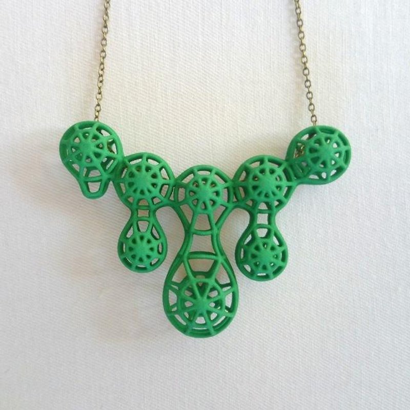 metanet green necklace - Necklaces - Plastic Green
