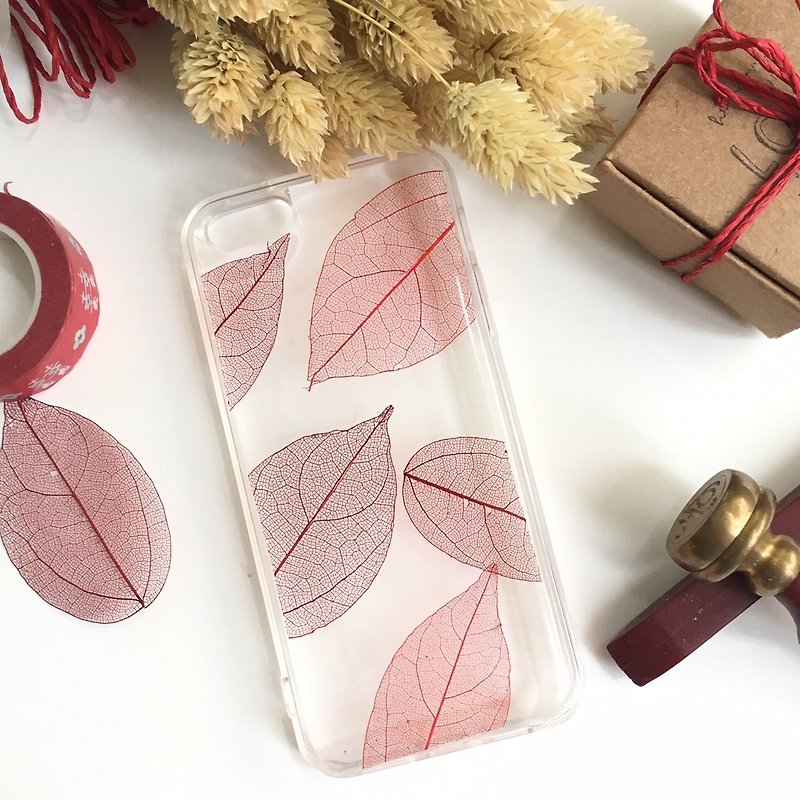 Bite of the female leaves :: real flowers phone shell / IPHONE / SAMSUNG / LG / SONY - Phone Cases - Plastic Pink
