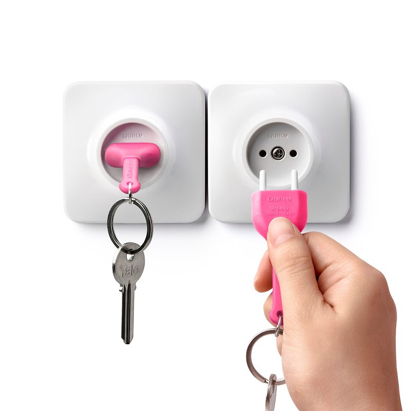 特價- QUALY 不插電鑰匙圈 外盒微瑕 - 鑰匙圈/鑰匙包 - 塑膠 多色