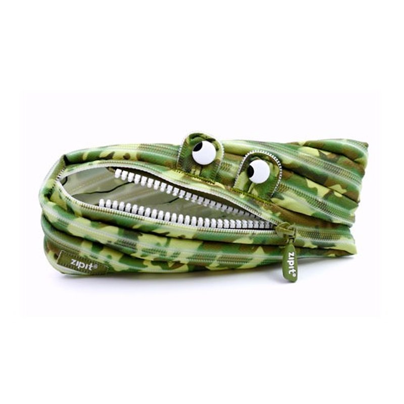 Zipit Monster Zipper Bag Camouflage Series (Middle) - Camouflage Green - Toiletry Bags & Pouches - Other Materials Green