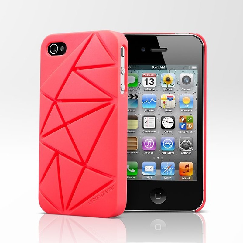 COIN4 iPhone 4 / 4S protective shell red crust - เคส/ซองมือถือ - พลาสติก สีแดง