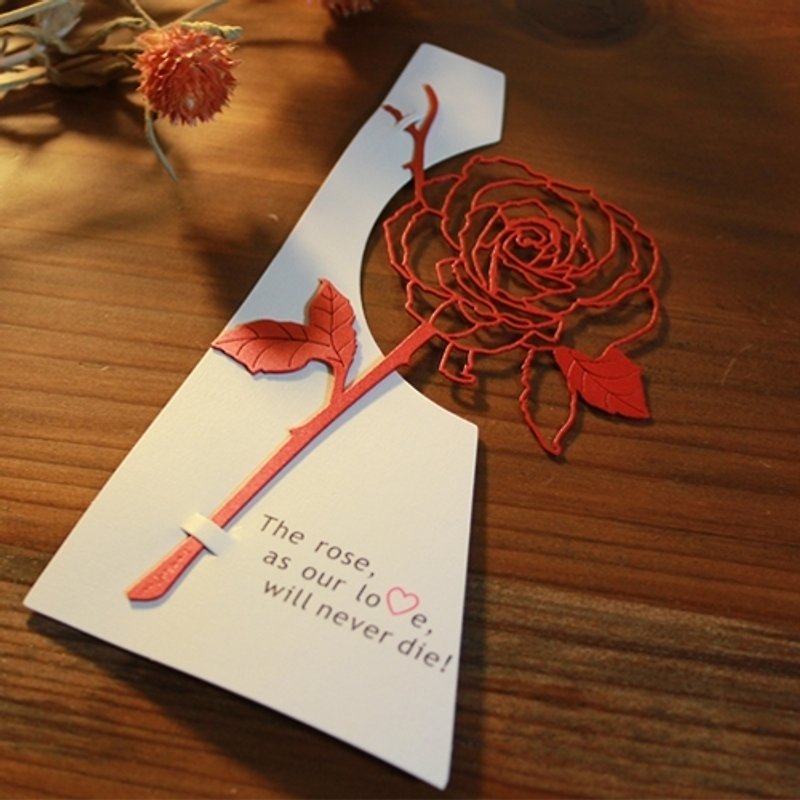 Desk + 1 │ rose bookmark (red)