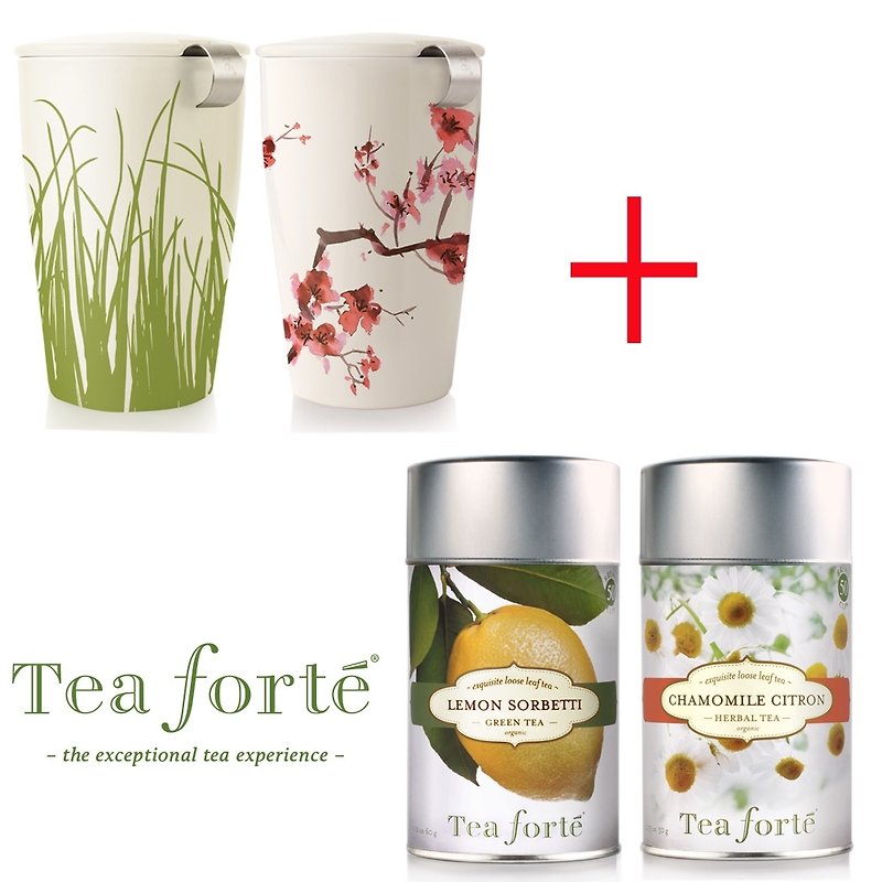 Tea forte card Ti leaf tea cup canned tea + original Mother's Day Gift Set - Tea - Other Materials 