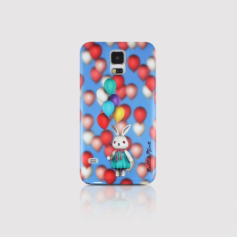 Samsung S5 Case - Merry Boo Balloon (M0008) - เคส/ซองมือถือ - พลาสติก สีน้ำเงิน