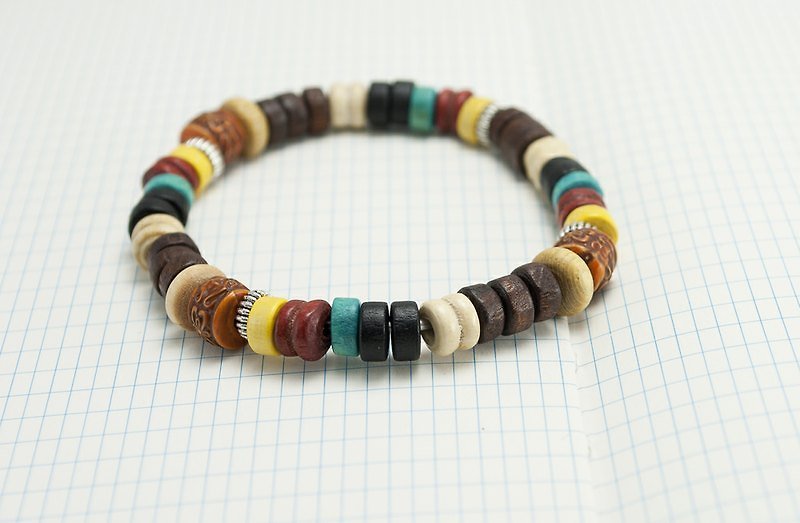 // La Don // 【胡士托-木-原始01】 - Bracelets - Other Materials Multicolor