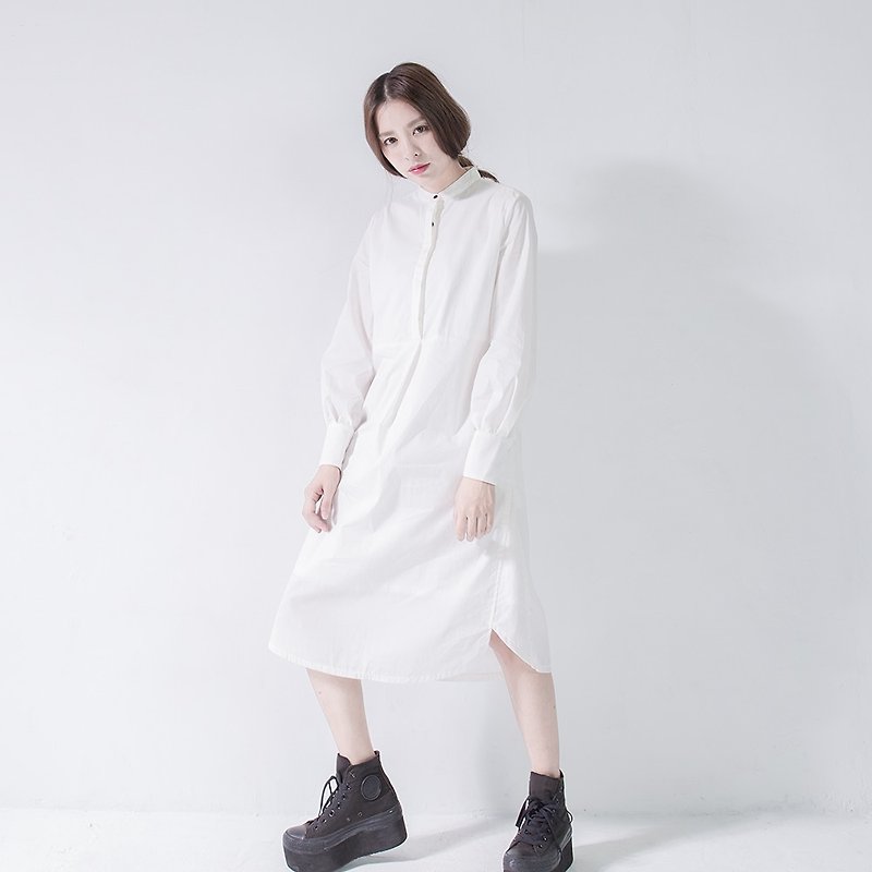 SUMI Believer Faith Long white dress _5AF104_ - One Piece Dresses - Cotton & Hemp White
