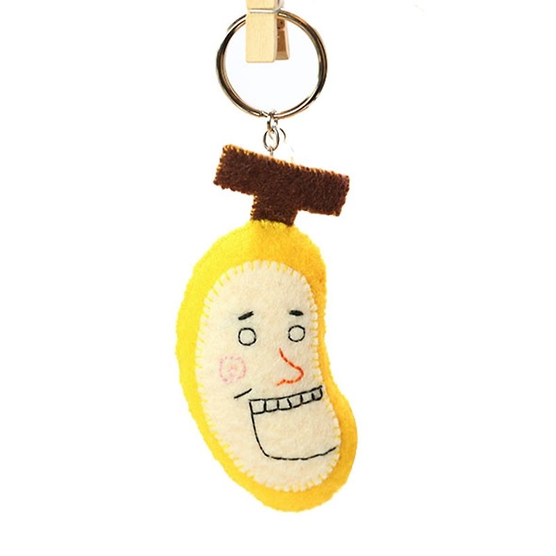 SHOCK!! Scared the big banana key ring - Charms - Other Materials Yellow