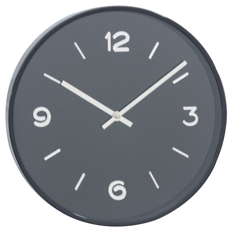 Desrochers / minimalist ○ black wall clock Last Piece - Clocks - Other Metals Black