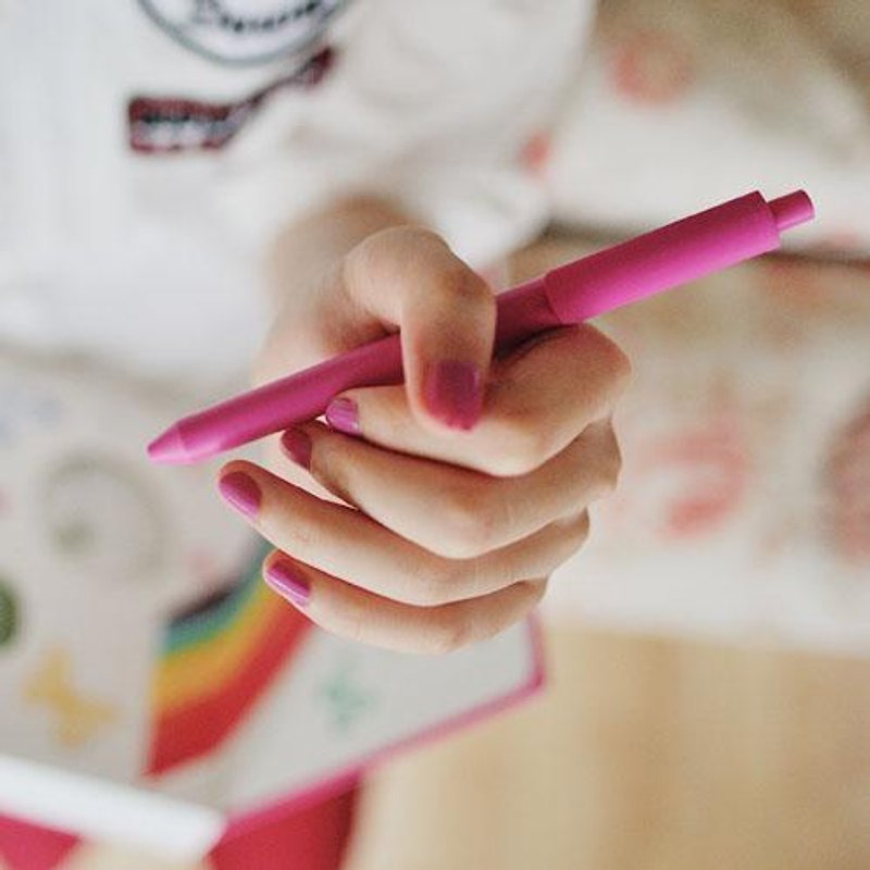塑膠 鉛筆盒/筆袋 粉紅色 - PREMEC nex 瑞士膠墨筆 粉紅色筆身 黑色筆芯