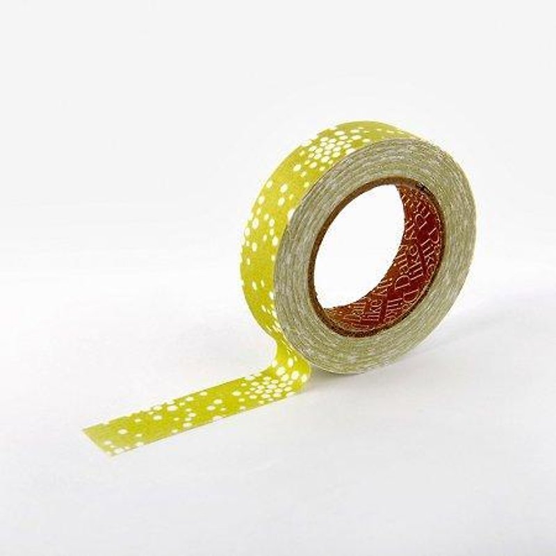 Dailylike single handle cloth ribbon affixed -free dot, E2D55408 - Washi Tape - Other Materials Green