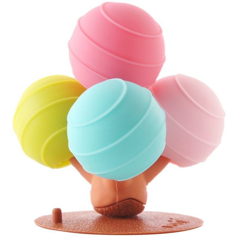 Vacii Candy Tree 桌上固定器 - 糖果 - 捲線器/電線收納 - 矽膠 粉紅色