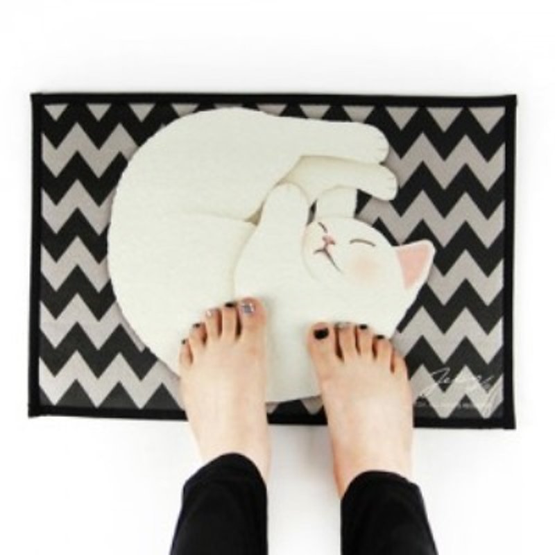 Jetoy, sweet cat slip Mats _Mono pattern (J1507106) - อื่นๆ - วัสดุอื่นๆ หลากหลายสี