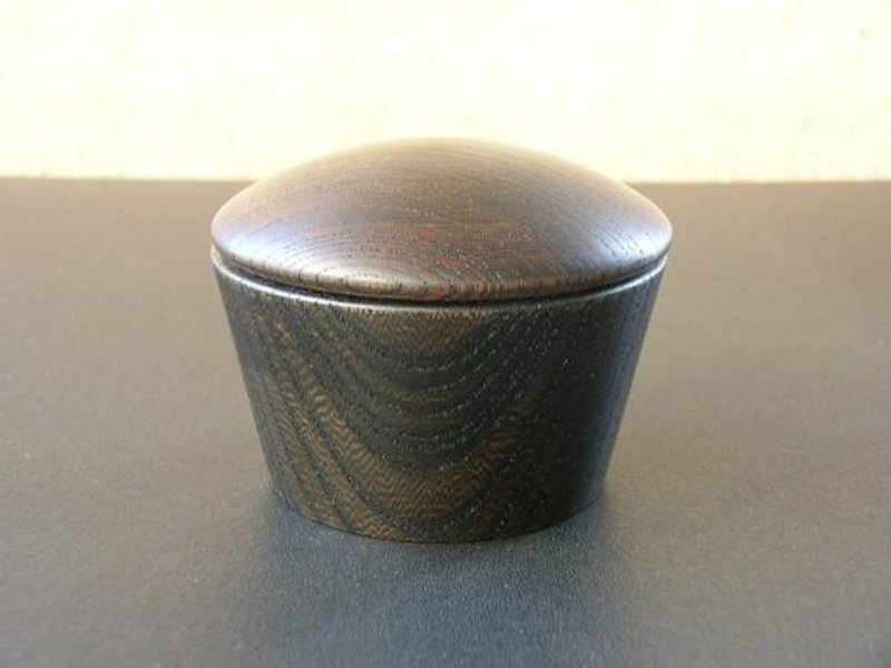 小小的馬芬碗・容器(黑色) - 碗 - 木頭 黑色
