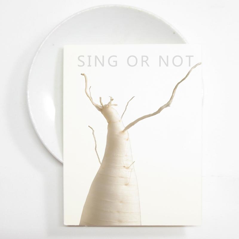 Original Wall Art, Photo Print 16x21cm Photography of White Radish Singer, To Be or Not To Be in the Kitchen - Posters - Paper White