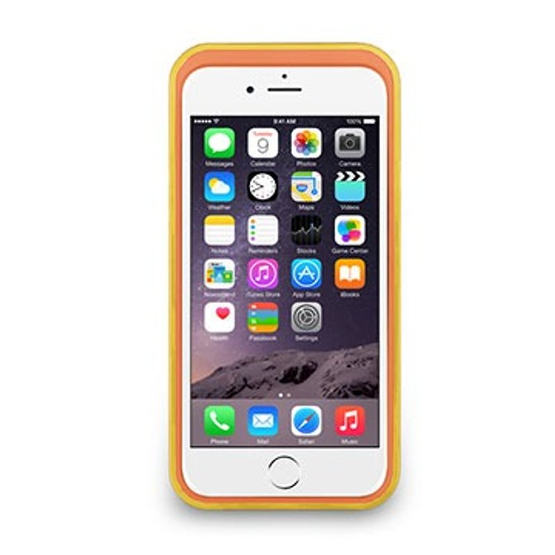 iPhone 6 / 6S -Theトリムシリーズ（アップグレード版） - 色が垂直保護枠（保護アップグレードバージョン）することができますヒット - スマホケース - プラスチック イエロー