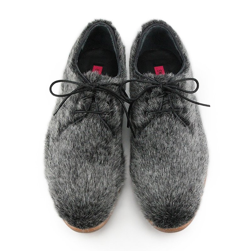 WHITE TREE M1125 Metallic Fur Shearling sneakers - Men's Casual Shoes - Polyester Gray