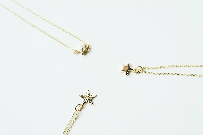 "Looking at the stars series" New willing. Fly Me to Polaris. wish. Wish upon a star necklace (three models) - Necklaces - Gemstone 