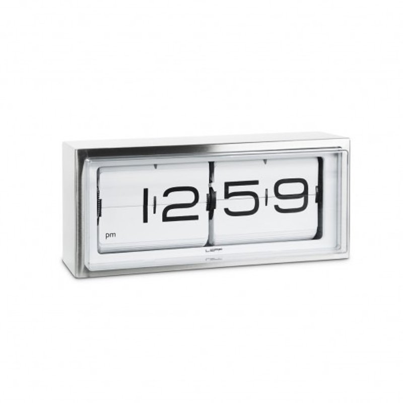 Brick 12 flip clock | WOOW COLLECTION - นาฬิกา - โลหะ ขาว