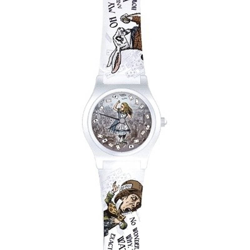 旋轉撲克牌愛麗絲手錶 - 女錶 - 其他材質 多色