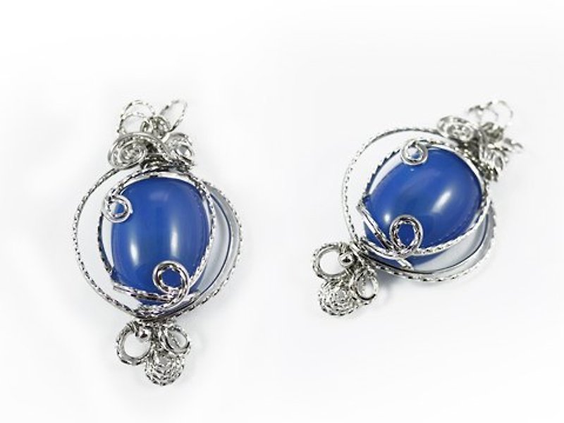 Blue Danube Necklace (without chain) - สร้อยคอ - โลหะ 