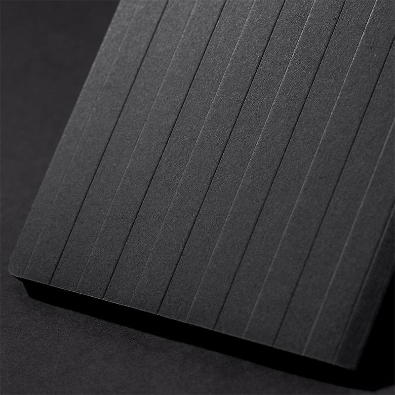 Pure black notebook / stripe - Notebooks & Journals - Paper Black