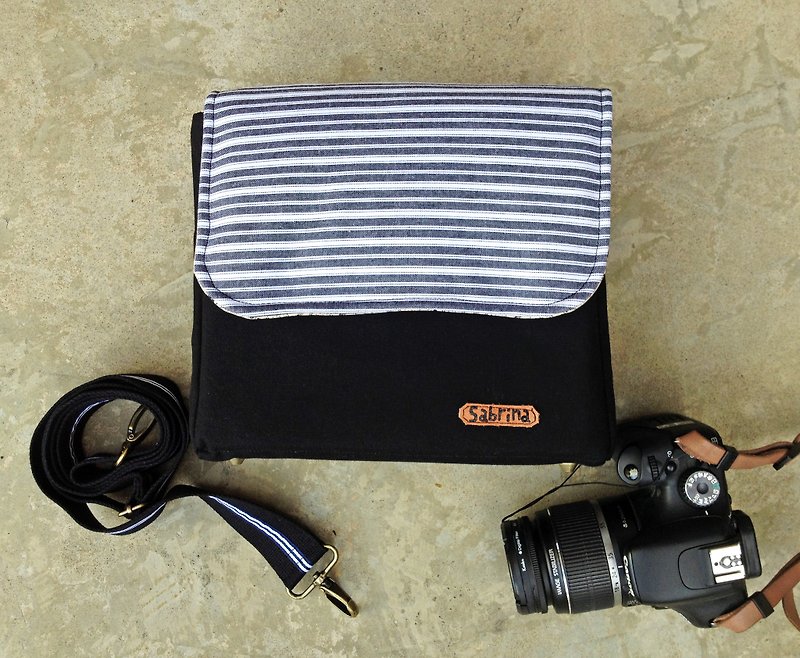 SLR camera bag gray dividing line --- - กระเป๋ากล้อง - วัสดุอื่นๆ สีเทา