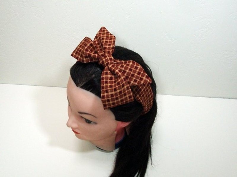 Self-tie bow headband - เครื่องประดับผม - วัสดุอื่นๆ สีแดง