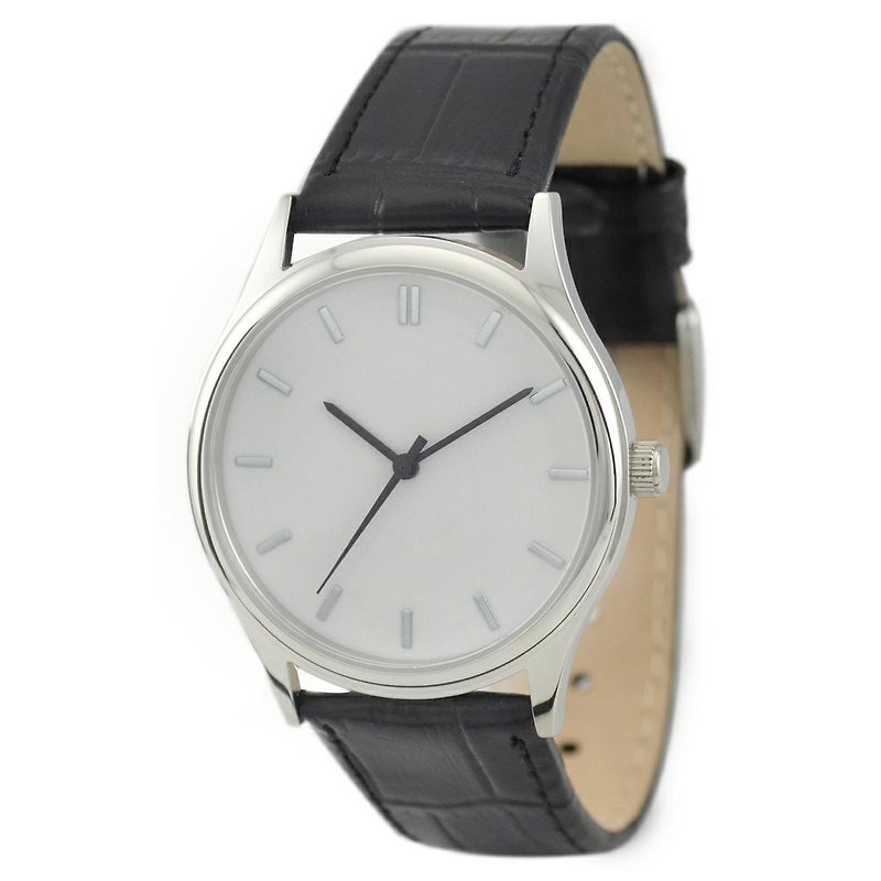 Minimalist Watch (Silver/Silver) - Women's Watches - Other Metals White