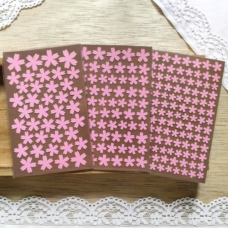 Sakura Stickers (2 or 3 Pieces Set) - Stickers - Waterproof Material Pink