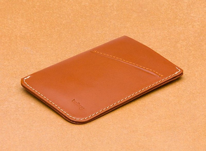 澳洲Bellroy Card Sleeve高質感真皮名片夾 (BRY3007_Tan)By plain-me - 皮夾/長短夾/錢包 - 真皮 金色