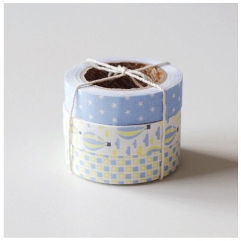 Dailylike fabric tape 北歐風布膠帶(三入) 18-Voyage,E2D94937 - 紙膠帶 - 其他材質 藍色