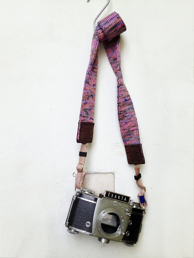 【endorphin】手作りカメラストラップ カラフルテドロンウェビングシリーズ - カメラストラップ・三脚 - その他の素材 ピンク