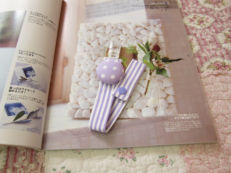Sweetheart Shuiyu purple pacifier / toy chain - Bibs - Other Materials Blue