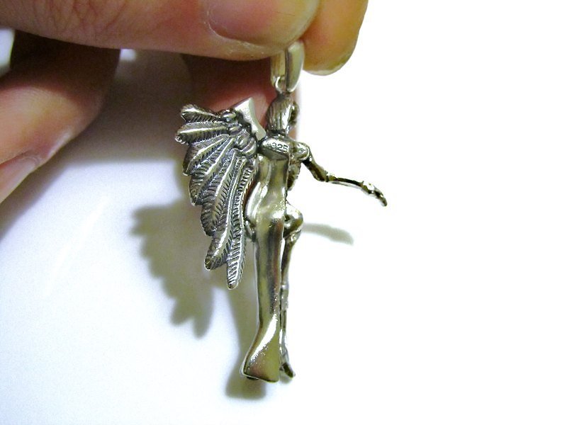 ~~~ Element 47 Metal Craft Studio - Customized Silver Jewelry and Jewelry ~~~ Half Angel - Necklaces - Other Metals 