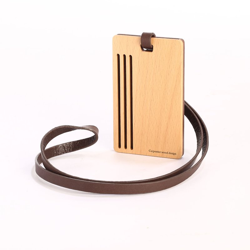 Card Holder/Simple - ID & Badge Holders - Wood Khaki