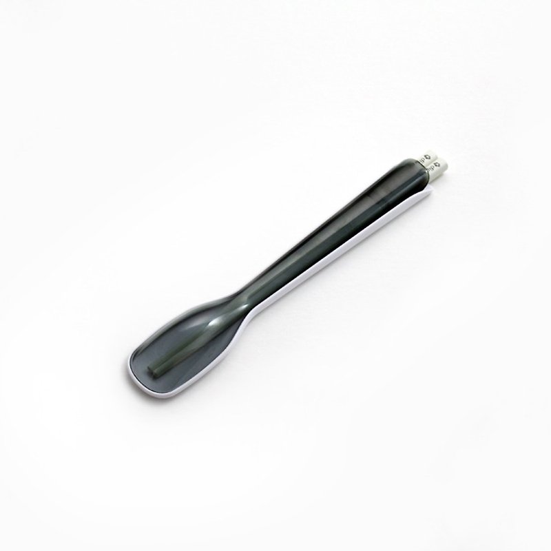 dipper 2合1SPS環保餐具組-潑墨黑 - 筷子/筷子架 - 塑膠 黑色