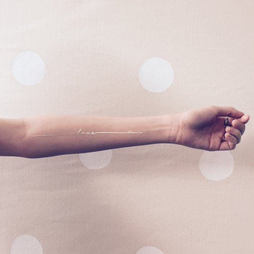 Not Real Tattoo - CLASSICO / Metallic temporary tattoo