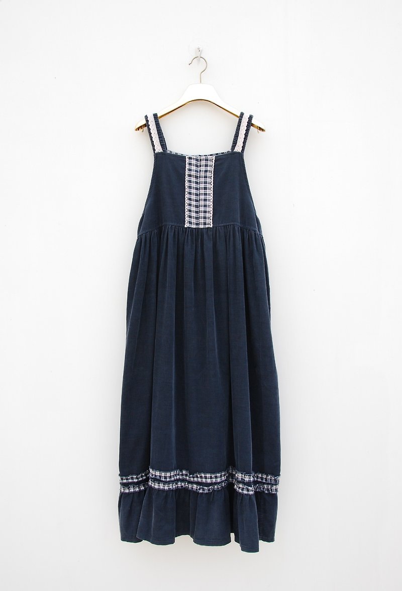Vintage corduroy dress - ชุดเดรส - วัสดุอื่นๆ 