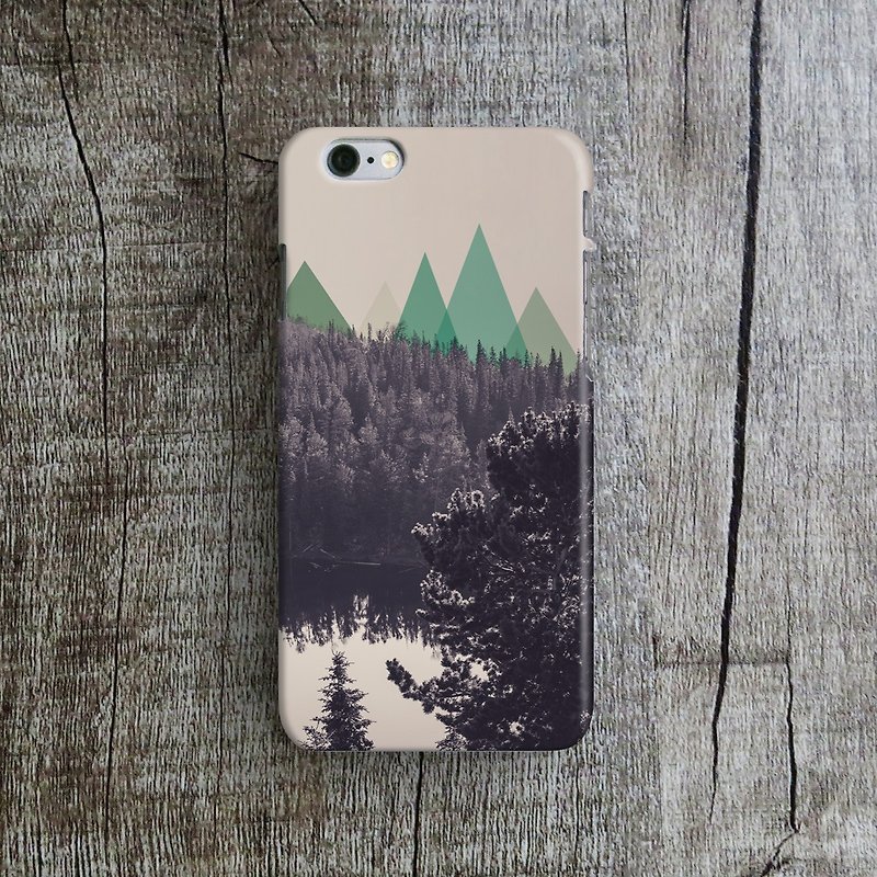 Mountain Forest - Designer iPhone Case. Pattern iPhone Case. - Phone Cases - Plastic Brown