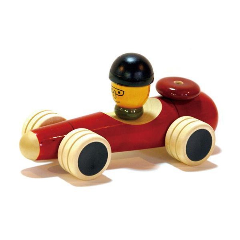 印度Maya有機木製玩具城市賽車手 - 嬰幼兒玩具/毛公仔 - 木頭 咖啡色