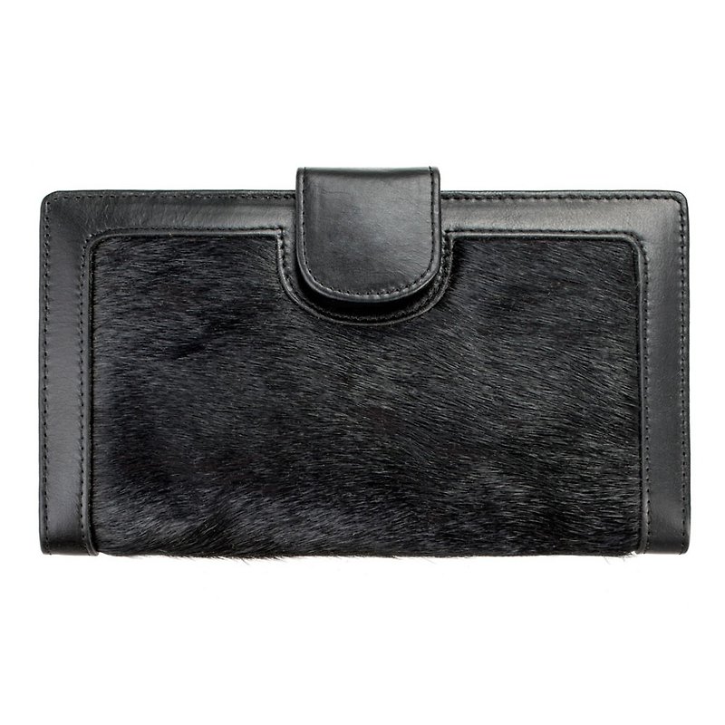 DORIS long clip_Black / black - Wallets - Genuine Leather Black