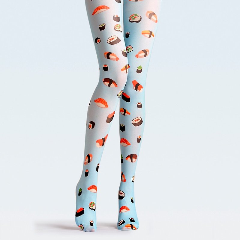viken plan 設計師品牌 連褲襪 棉襪 創意絲襪 圖案絲襪 壽司壽司 - 襪子 - 棉．麻 